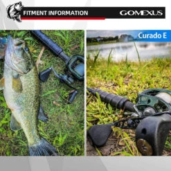 Gomexus 110mm Aluminium Handle With 35mm TPE Knob -Vis Lijn Pro Verkoopwinkel BS110HTE35BKTNr 5