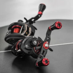 Gomexus 95mm Carbon Swept Handle With 20mm Aluminium Knob -Vis Lijn Pro Verkoopwinkel DCS95A20BKGDr 8